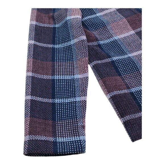 Alfred Dunner Womens Plaid Button-Up Jacket Size 12 Acrylic Blazer - Picture 5 of 9